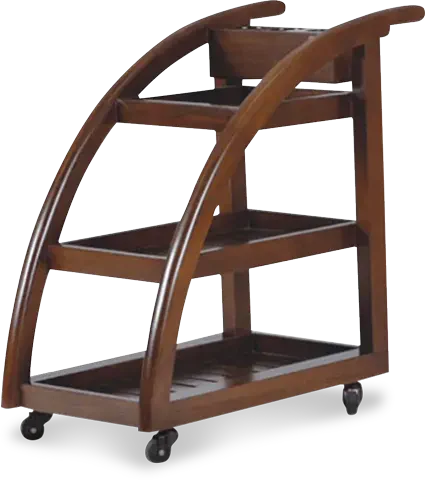 Парикмахерский Помощник Naino wooden spa trolley