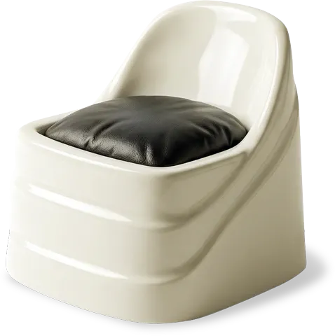 Стул для мастера для педикюрной группы Pedicurist Stool in fibre glass
